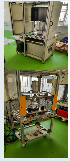 Refurbishment examples: vent plug tester and open-frame assembly station